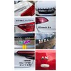 LUMIMAN 3D 3D Molded Emblem Sticker Alphabet Numbers Letters Dots