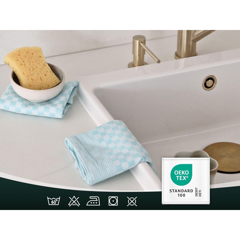 ZOLLNER Set of 10 Tea Towels, Cotton, 46 x 70