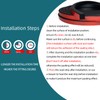 Tintvent Solid Rectangle Rubber Seal with High Tack Self-Adhesive Tape,