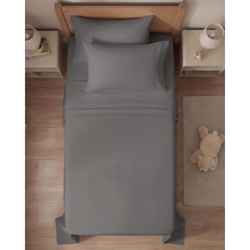 Twin 4 Piece Sheet Set - Comfy, Breathable & Cooling