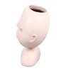 Face Flower Pot with 3 Shovels Drainage Hole Design Resin