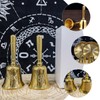 MAGICLULU Mini Brass Altar Bell with Pentagram Pattern Multi Functional