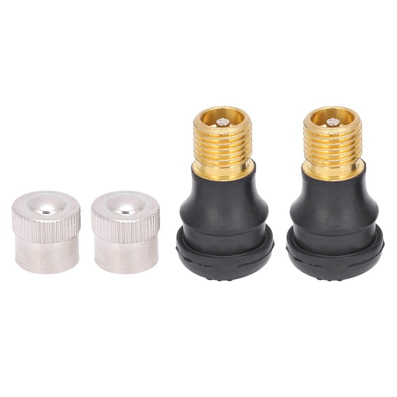 HilBeliFU 2Pcs Tubeless Tire Valve Replacement Kit, 5.9in Multifunctional Tubeless