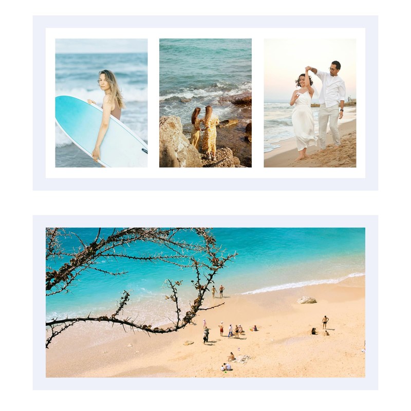 JCJMY 8x16 Picture Frame, 5x7 Collage Picture Frame, Display 3