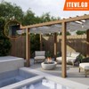 ITeVe.GD Pergola DIY Bracket Kits,2-Way L Shaped Corner Brackets for
