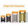 5" Double Action Spring Hinge Saloon Door Hinge | Cafe