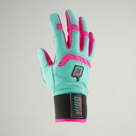 Sportz Drip Batting Gloves - Genuine Leather Gloves for Baseball & Softball Players - Unisex-Youth, Unisex-Adults (Youth Large/Extra Large)