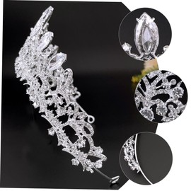 Baluue 3pcs Wedding Headdress Rhinestone Crown for Girls Elegant Birthday Headband Hair Decor for Bridal Showers Proms and Special Celebrations