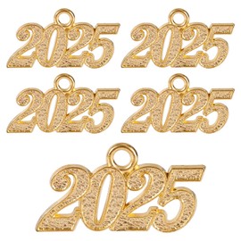 5pcs Graduation Tassel Pendant Hanging Decorations, 2025 Number Graduation Tassel 2025 New Years Graduation Tassel Charm Graduation Cap 2025 for Graduate Celebration Supplies