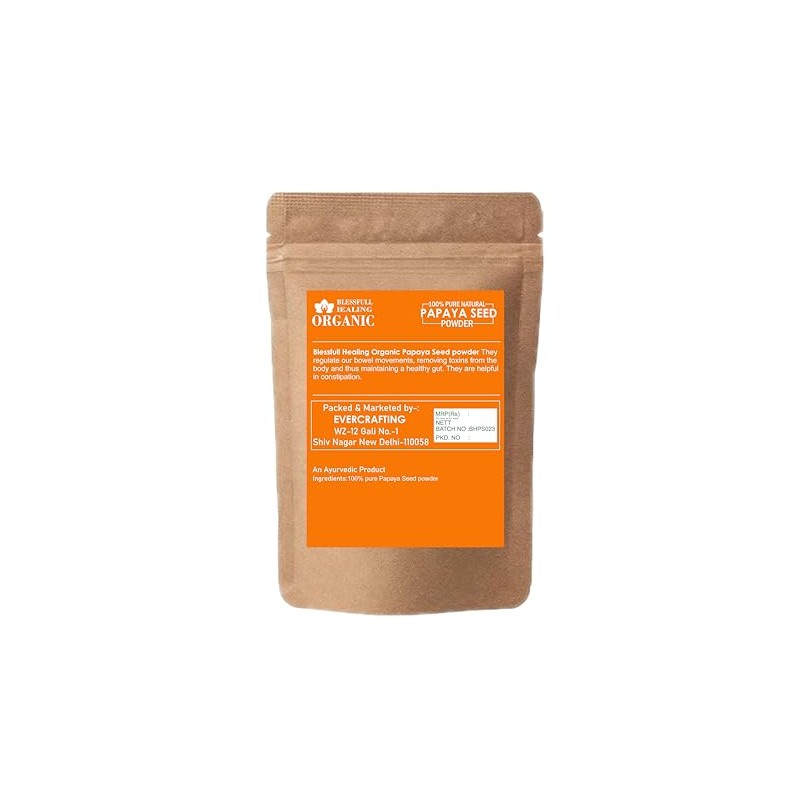 Blessfull Healing Organic 100% Pure Natural Papaya Seed Powder |