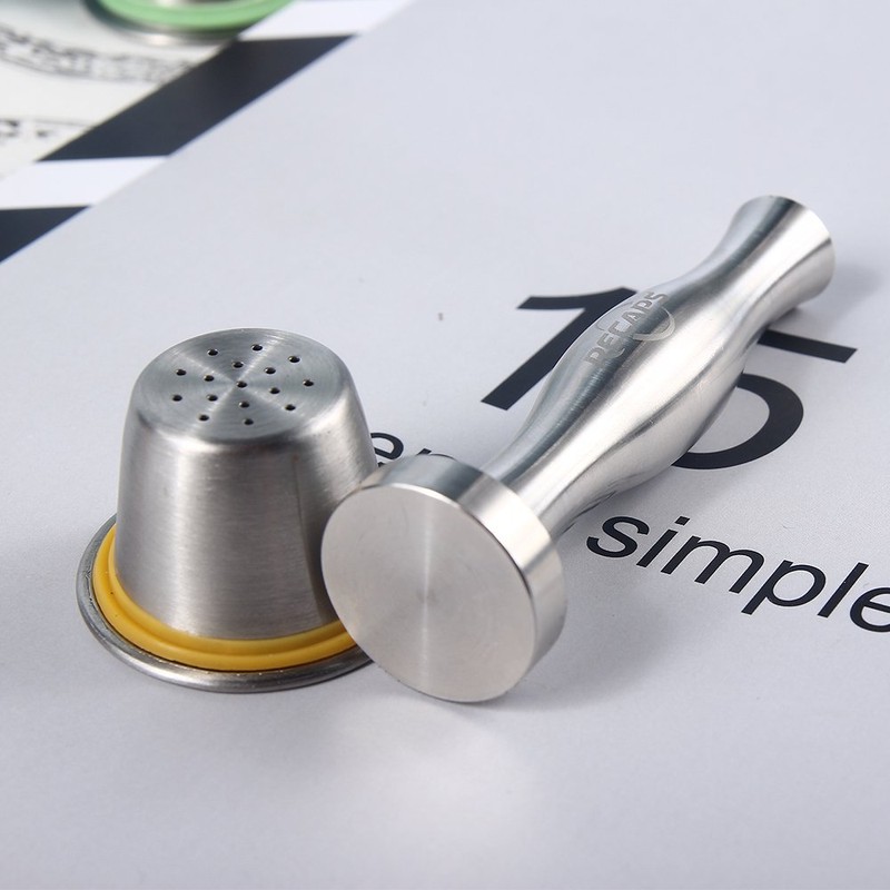 Stainless Steel Coffee Tamper Filling Tool by RECAPS Compatible with