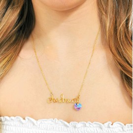 Collar con Nombre Personalizado a mano en Chapa de Oro Premium |Tutti Joyería Artesanal