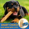 MINOWILD Set 3 of Coffee Wood Dog Chew Toy –
