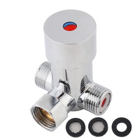 G1/2 Hot and Cold Water Mixing Valve,Temperature Control Mixer for Automatic Faucets, Showers and Bathroom Systems