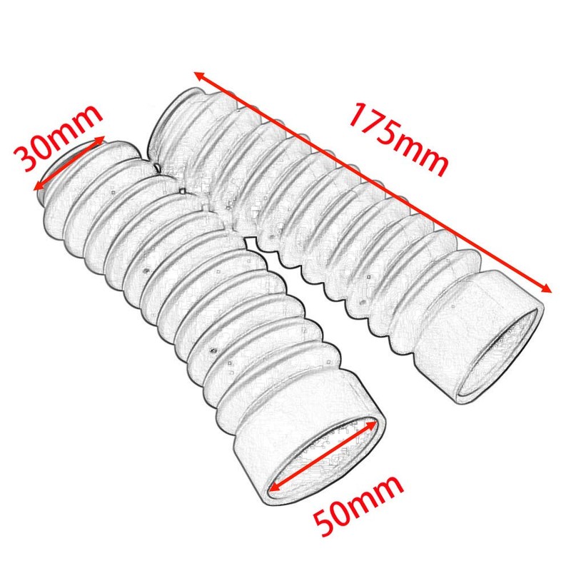 Alpha Rider Left and Right Set 1.18inx1.97inx6.89in Front Fork Cover