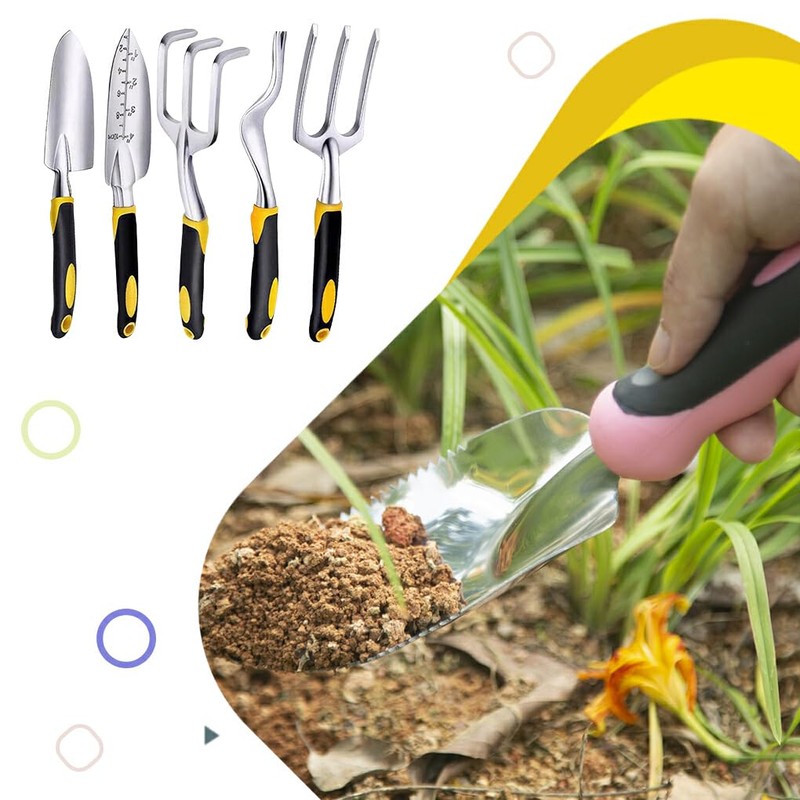 AIXXCUVQ Rust-Resistant Aluminum Alloy Garden Tool Hand Trowel for Easy