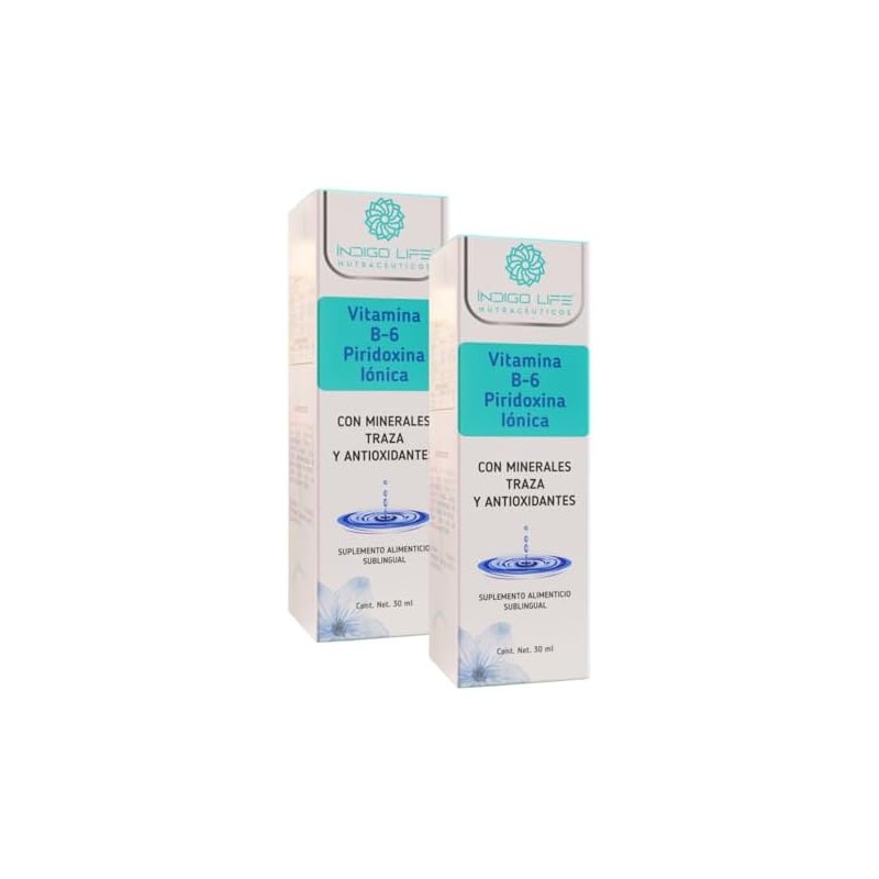 Vitamina B6 Sublingual Doble Pack INDIGO LIFE NUTRACEUTICOS - Soporte