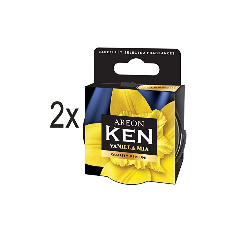 AREON Ken Car Air Freshener Vanilla Mia Tin Top Up