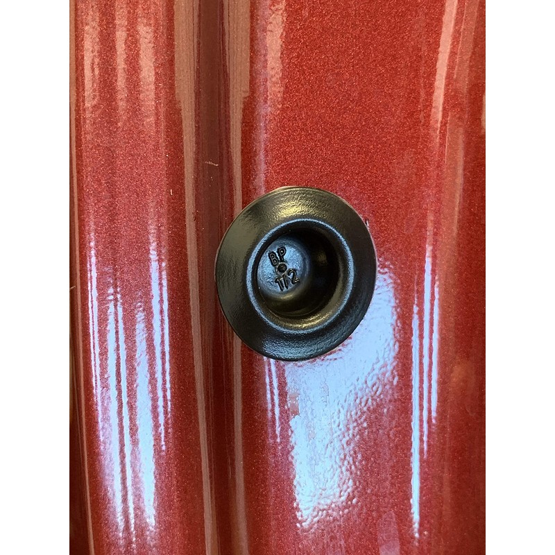 Lumac Black Plastic 1/2" Recessed Mount Hole Plug, Qty 25,