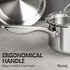 MICHELANGELO Saucepan Set 6pc, 18/10 Stainless Steel Sauce Pan with