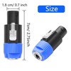 CERRXIAN 4Pack NL4FC Speaker to 1/4 6.35mm Adapter, Speakon Male