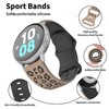 Meliya 20mm 22mm Leopard Engraved Watch Bands Quick Release Replacement