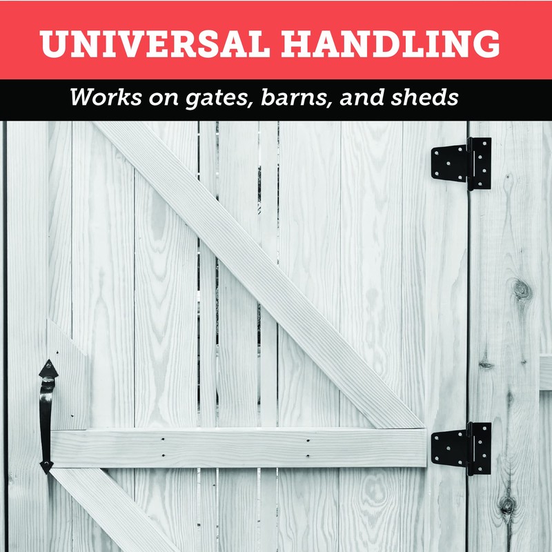 Barcaloo 3-1/2 Heavy Duty T Hinge Gate Shed Door Hinges,