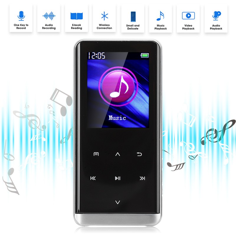Bluetooth MP3 Player Mini MP4 Media FM Radio Recorder HIFI