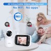 HelloBaby Monitor with Camera and Audio, IPS Screen LCD Display