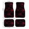 DBBXHZJY Red Spider Web Floor Mats for Car,4 Piece Gothic