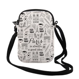 Paris Travel Gift Paris City Skyline Paris is Always A Good Idea Zipper Pouch Makeup Bag (Paris CR)