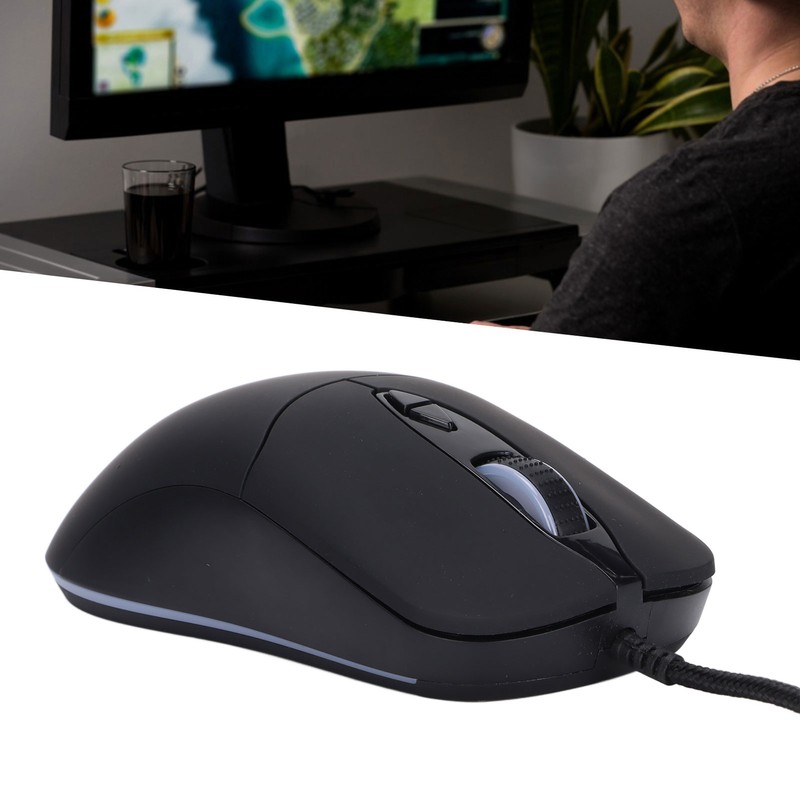 Mouse RGB Light USB 7200DPI 10 Lights Comfortable Grip Good