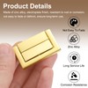 uxcell 6pcs Toggle Catch Lock, 0.9" x 1.5" Hasp Lock