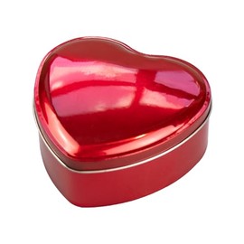Heart Shape Metal Storage Tin 12cm Suitable for Valentine, Wedding, Anniversary, Birthday Valentine's - 5675