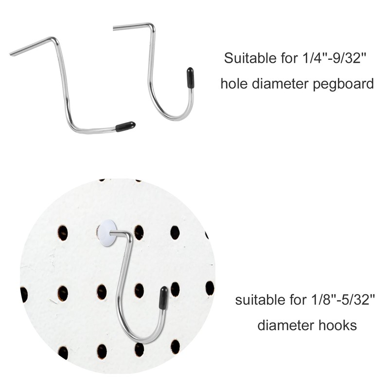 120pcs Pegboard Hook Locks, Peg Board Locks Stoppers Fit for