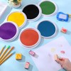 Jetec 24 Pack 7 Inch Large Washable Ink Pad Set,