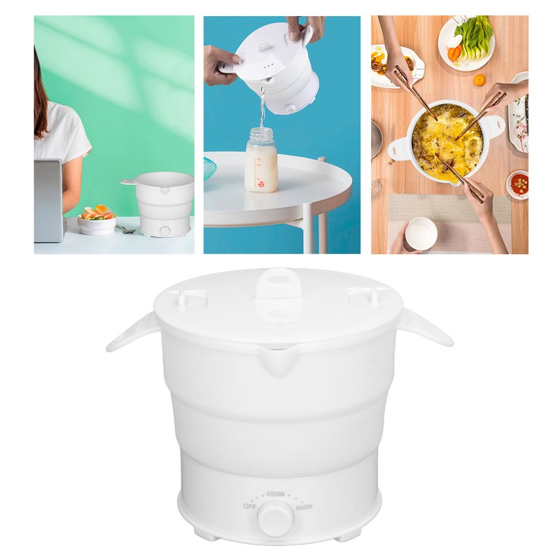Electric Hot Pot Cooker Multifunction 1.2L Portable Foldable Electric Hot