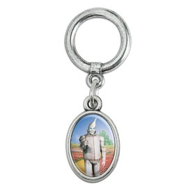 GRAPHICS & MORE Wizard of Oz Tin Man Character Shoe Sneaker Shoelace Oval Charm Jewelry