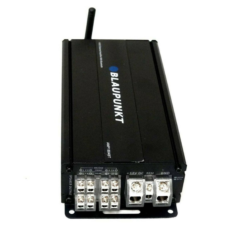Blaupunkt AMP1804BT Car Audio 4-Channel Class D 1600W Amplifier w/