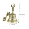 Alipis 1Pc Brass Vajra Bell Five Strand Tibetan Hand Bell