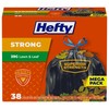 Hefty Strong Lawn & Leaf Trash Bags, 39 Gallon, 38