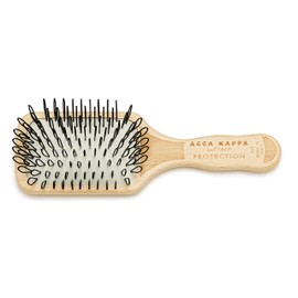 Acca Kappa 12945 Paddle Brush Beech Wood Nylon Travel Size