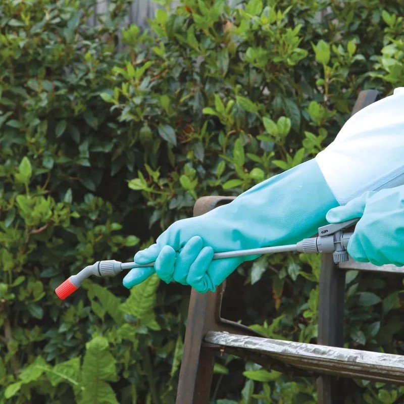 SHOWA 730 Chemical Resistant Gloves, 15-mil Nitrile with Cotton Flock