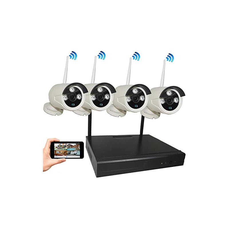 4UCam 8-Channel HD 1080P Wireless Network/IP Security Camera System (IP