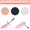 alwaiiz Replacement Nail Cutter Attachments, 75 Pieces Sanding Caps Nail