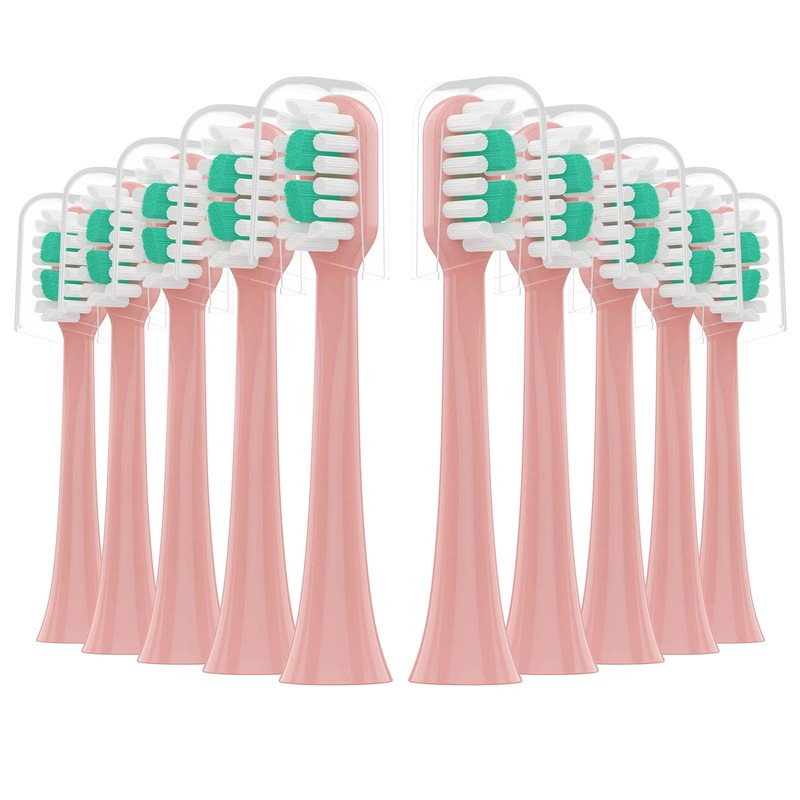 CILGEWH Replacement Toothbrush Heads 10 Pack for AquaSonic icon Electric