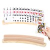 3-Tier Wooden Playing Card Holder, Soft Base, Hands-Free Card Holder