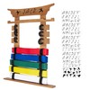 humberboat Wall Karate Belt Display Rack with Medal Hanger and