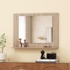 CHARMAID Bathroom Mirror with Shelf - 24" x 18" Wall