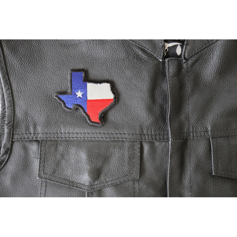 Ivamis Reflective Texas Map Flag Patch- 3x3 inch - P6638